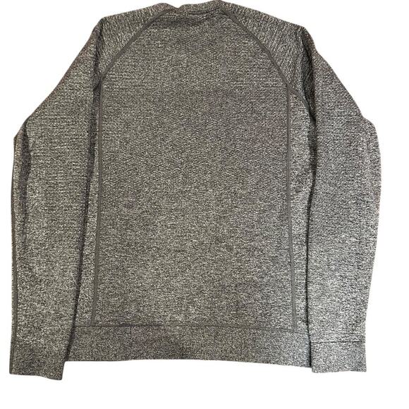 LULULEMON Black/White Engineered Warmth Long Sleeve Training Top Men's MEDIUM - Picture 4 of 8